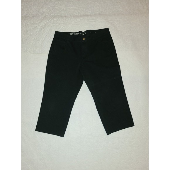 Woman's sz 16 Coldwater Creek black capri pants - Picture 1 of 4